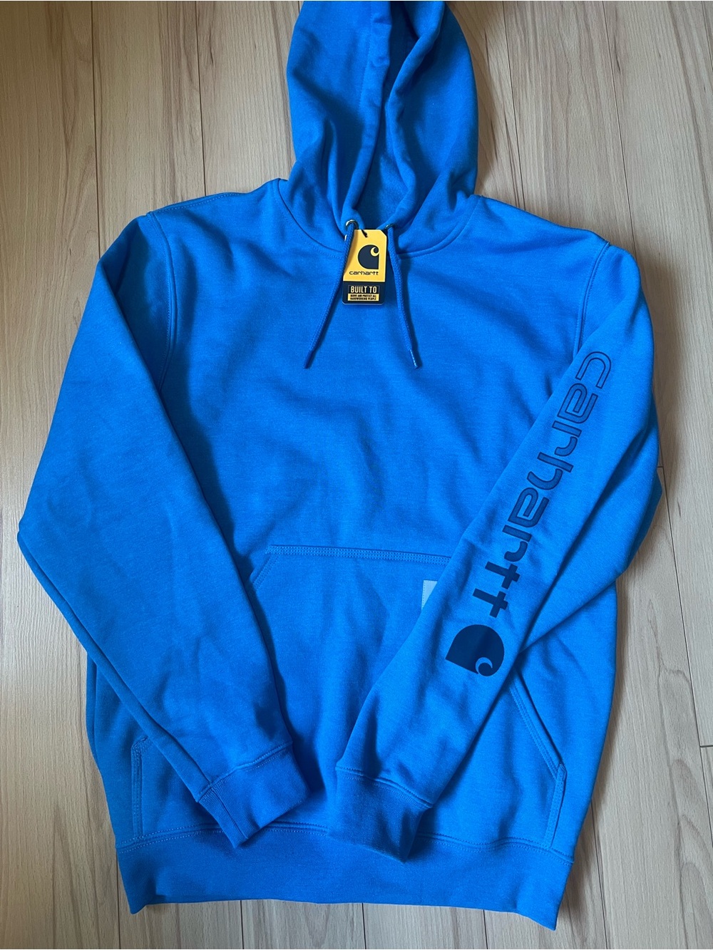Carhartt Men’s Blue Hooded Sweatshirt